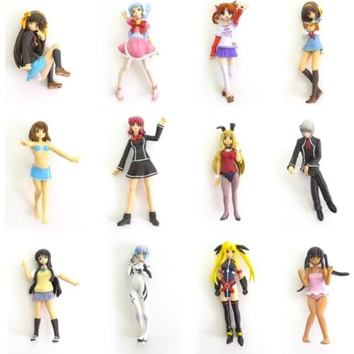 Bandai Animation Mixed Payment Magical Girl Lyrical Nanoha K-ON Suzumiya Haruhi Anime Figures PVC Model Toy