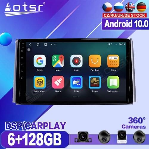 6+128GB For Toyota RAV4 RAV 4 2019 2020 Car Multimedia Player Recorder Stereo Android Radio GPS Auto Audio Navigation Head Unit