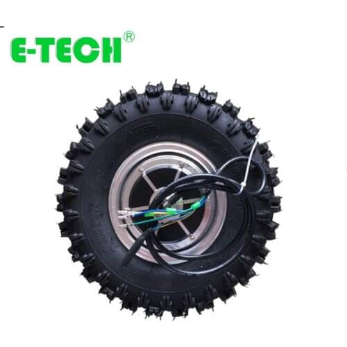 13 inch 330mm 24V 36V 48V 250W 500W 800W brushless electric wheel motor with off-rode tire