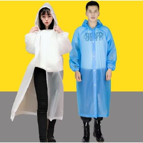 Black One Transparent Raincoats