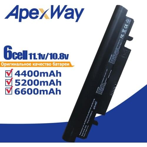 ApexWay Black Laptop Battery for SamSung N143 N145P N148 N150 N250 N260 AA-PB2VC3B AA-PB2VC3W AA-PB2VC6B AA-PB2VC6W