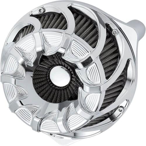 CNC Intake Air Cleaner Filter Inverted for Harley XL Sportster 883 Softail Dyna Touring Big Twin Cam FLT FLST FXDLS M8