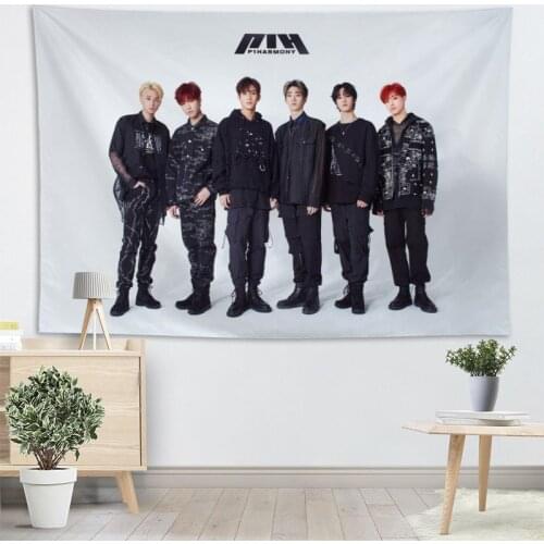 Nice P1harmony Tapestry Wall Hanging Decor Wall Cloth Tapestries Home Decoration Accessories Psychedelic Carpet Decorative 2.25