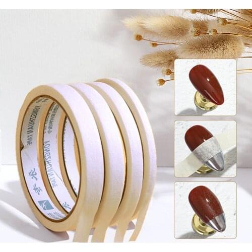 Nail Art Masking Tape French Stripe Style Nail Polish Glue Sticker Isolation Tape Apply Powder Nail Tools