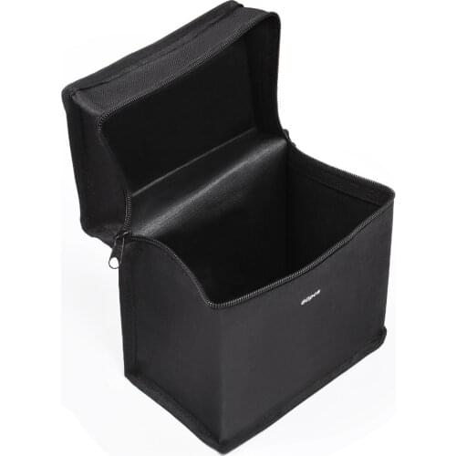 Large Capacity Black Folding Art Markers Multifunctional Zipper Canvas Pencil Case Pen Storage Bag For 30/60/80 pcs Markers Pens