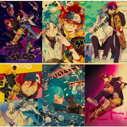 5D Diamond Painting Teenager Japan Classic Cartoon SK8 Infinite Skateboard Cross Stitch Kits Mosaic Embroidery Full Square Drill