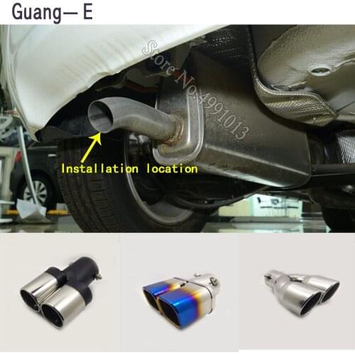 For Opel Meriva 2013-2018 car stickers cover muffler exterior back end pipe dedicate exhaust tip tail outlet ornament 1pcs