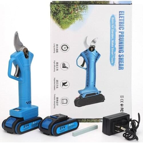 The New Electric Pruning Shears Rechargeable Garden Pruning Smart Cutting Tool Displays The Number of Cuts and Battery Level