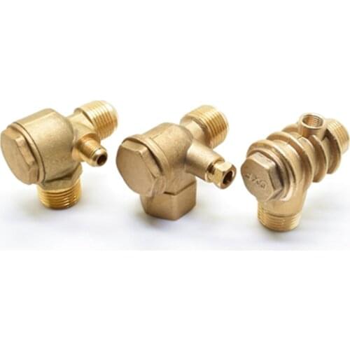 1pcs New 3 Port Check Valve Brass Male Thread Check Valve Connector Tool For Air Compressor