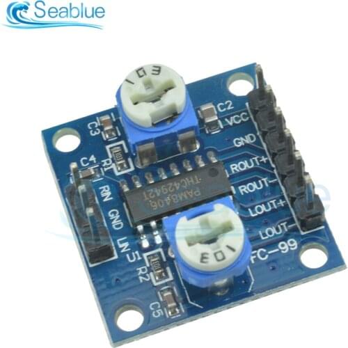 PAM8406 Digital Amplifier Board With Volume Potentiometer 5Wx2 Stereo DC 2.5V-5V