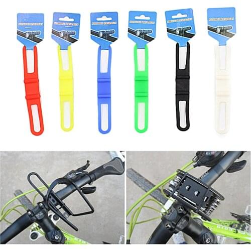 Practical Cycling Bicycle Bike Silicone Strap Fastening High Elasticity Bicycle Light Holder Band FlashLight Phone Bind Strap