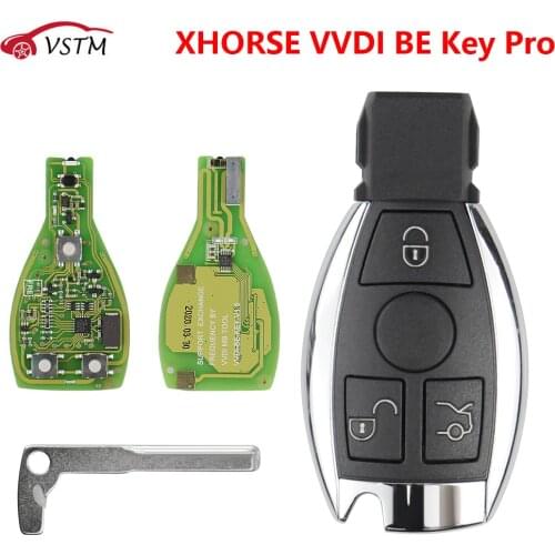 XHORSE VVDI BE Key Pro For Benz V1.5 PCB Remote Key Chip Improved Version Smart Key Shell With Logo Can exchange MB BGA token