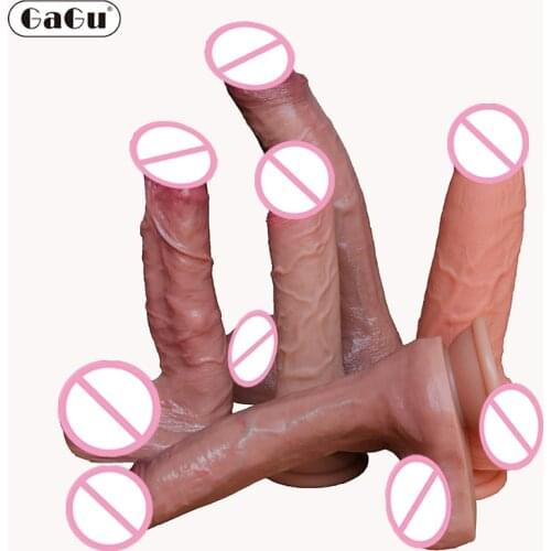 Super Realistic Liquid Silicone Dildo Comfortable Big Penis Anal Sex Toys for Female Masturbation Vagina Orgasm Sex Products