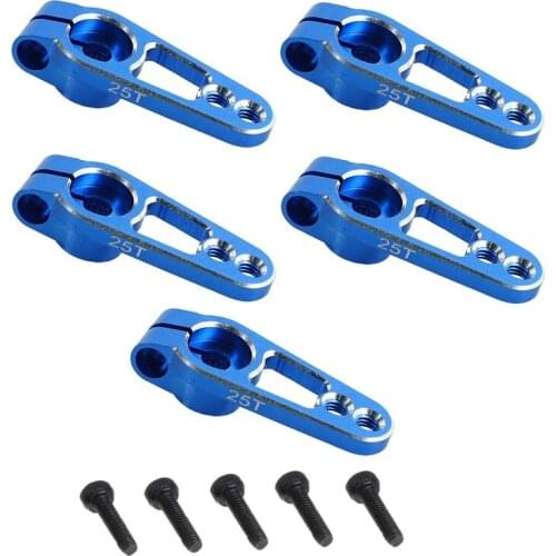 5PCS Aluminum Alloy 31mm 25T Steering Servo Arm Horn for Futaba Sakura D4 1/10 RC Drift Car Crawler Parts