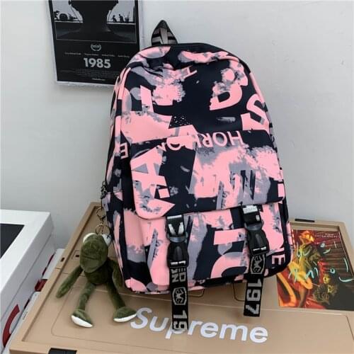 2021 New Women Men Backpack Camouflage Waterproof School Bag Teenage Girl Boy Couples Travel Rucksack
