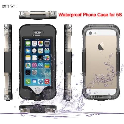 SMILYOU Waterproof Phone Case for iphone 5S Heavy Duty Protection Case for iphone 5 5s Diving Phone Case