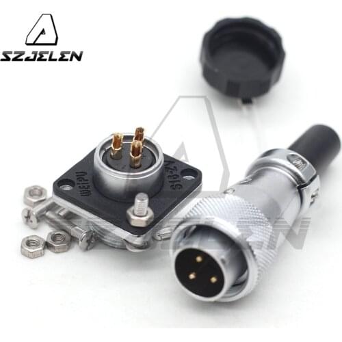 WEIPU WS16 -3 pin metal waterproof connector, can be used in industry, aviation, communications, Machine tools, instruments etc