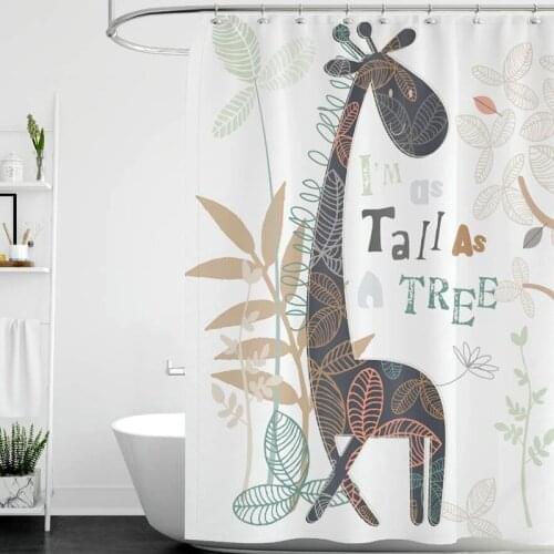 Shower Curtain 72 x 72 inch Anti Bacterial Waterproof Personality Polyester Fabric Bathroom Home/Travel/Hotel Shower Curtain D50