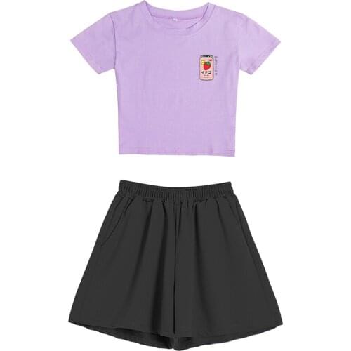 Ladies Strawberry Printed Shirt Casual Short Sleeve Top Korean Summer Pajamas New Women Blouses Fashion Women Clothing Pant Sets