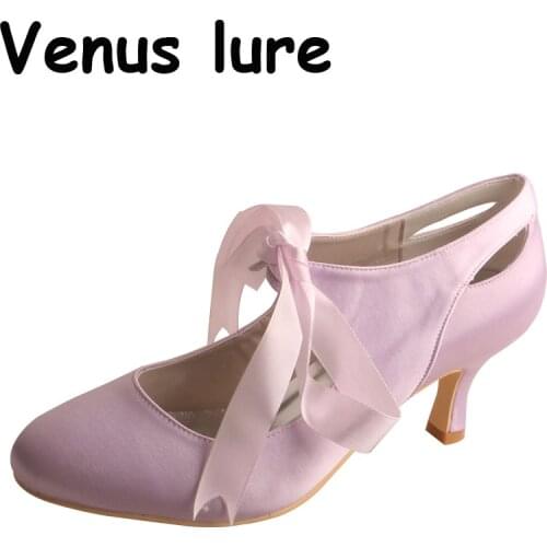 Venus lure Puma Shoes Women Lavender High Heels Ribbon Tie Size 8