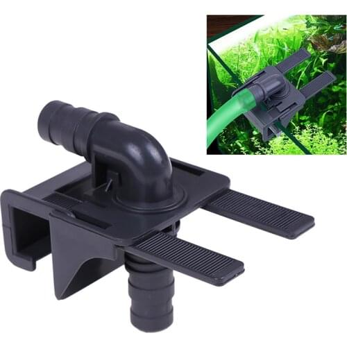 1 X Aquarium Water Pipe Connector Fish Tank Mount Holder Inflow Outflow Stretchable