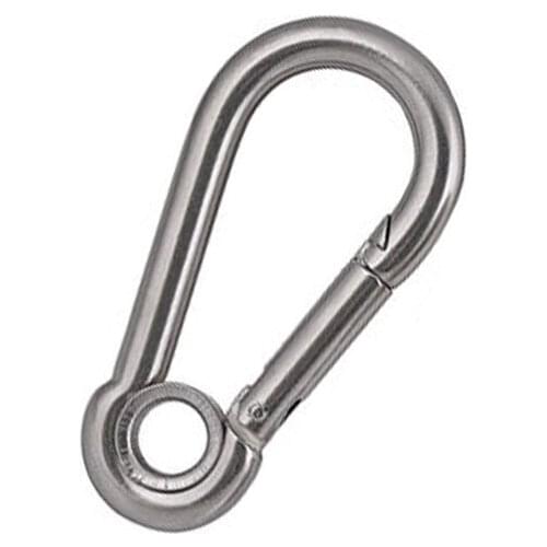 1pcs M9 M10 M11 M12 Lock buckle button insurance buckles stainless steel nut spring knots carabiner chain connecting