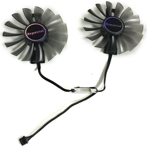 2PCS/Set 95MM FD10015H12S Cooling Fan GTX1080 GTX1070 GPU Card Cooler for Palit GTX1080/GTX1070 GameRock Cards as replacement