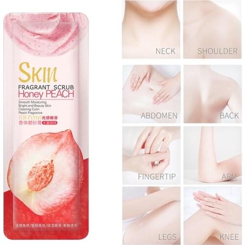 3g Fenyi Peach Scrub Sample Sack Translucent Light Fine Pores Refreshing Peach Fragrance Gentle Edolation