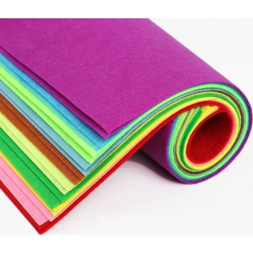 40Pcs Nonwoven Fabric DIY Toys Christmas Gift A4 Colorful Manual Felt Cloth for Tablecloth Hand Sewing Crafts Material 20x30cm