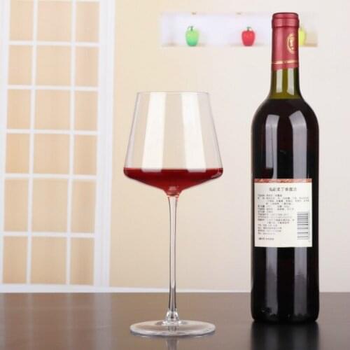 450ml Simple Red Wine Glass High-End Lead-Free Crystal Glass Goblet Wine Cup Whiskey Glass Drinkware Bar Restaurant Home Glasses