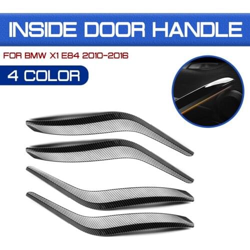 Car Carbon Fiber Pattern Inner Door Handle Trim Panel Handle Interior Door Handles For Bmw X1 E84 2010 2011 2013 2014 2015 2016