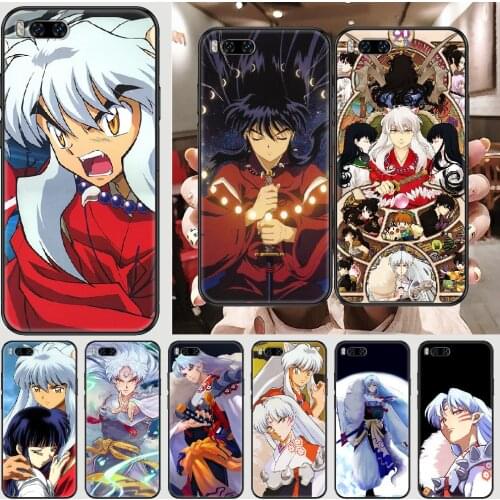 Anime Inuysha Sesshoumar Phone case For Xiaomi Mi Max Note 3 A2 A3 8 9 9T 10 Lite Pro Ultra black trend cover silicone
