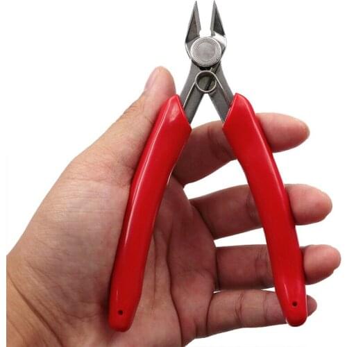 Electrical Wire Cable Cutters Cutting Side Snips Flush Pliers Nipper Anti-slip Rubber Mini Diagonal Pliers Hand Tools