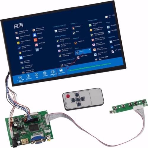 Accessory Bundles 10.1 LCD Display Screen TFT LCD Monitor N101ICG-L21+Kit HDMI VGA Input Driver Board For Raspberry Pi,PS3,PS4