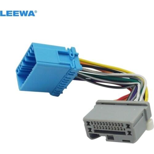 LEEWA 10PCS Car Stereo Audio Wire Cable Adapter For Honda Fit Transfer Wire Harness Convert Cable 1.3CD To 1.5CD Head Unit