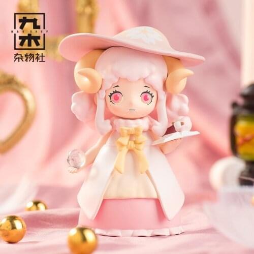 LIRORO Pink Castle Blind Box Cute Dolls Toy Fashion Handmade Girl Gift Desk Accessories Lovely Dolls Model Decorations for Home
