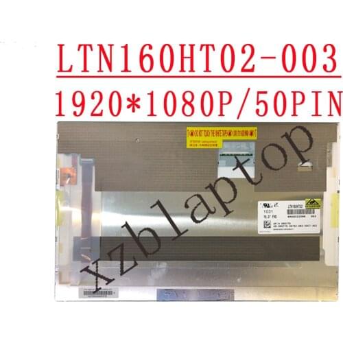 LTN160HT02 003 16"1920*1080 LVDS 50 pins FHD LED screen LCD Display Laptop Screen