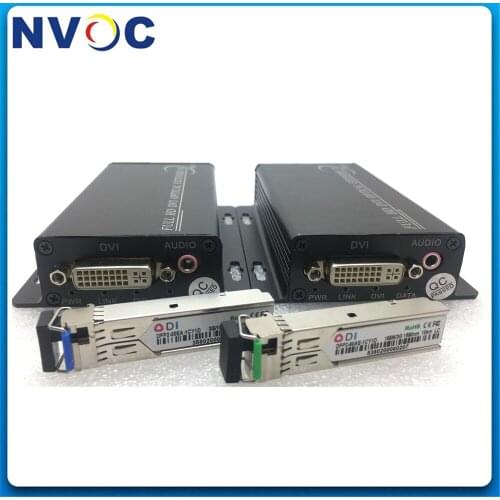 Mini Type DVI Extender Over Fiber Transmitter&Receiver+1Ch RS232 Data,DVI over Fiber Extender with 3G,SM,SX,BIDI,10KM,LC SFP