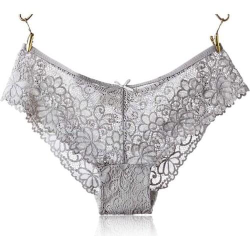 Fashion Women Cotton Low-Rise Seamless Briefs Sexy lace panties are ultra-thin breathable Soft Comfortable Female Panties M/L