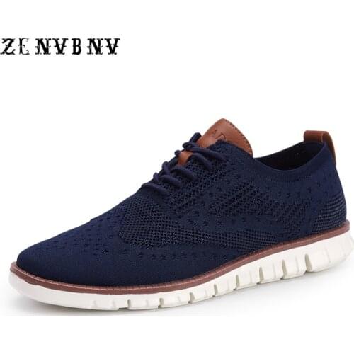 2021 New Summer Mesh Breathable Light Men Casual Shoes Men Business Formal Weave Carved Oxfords Wedding Dress Shoes