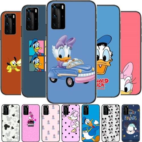 Soft case cartoon mouse disney Phone Case For Huawei P40 p30 P20 10 9 8 Lite E Pro Plus Black Etui Coque Painting Hoesjes comic