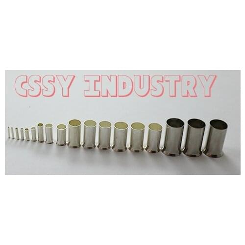 100pcs/lot EN0306 EN0506 EN7508 Bootlace cooper Ferrules kit set Wire Copper Crimp Connector Insulated Cord Pin End Terminal