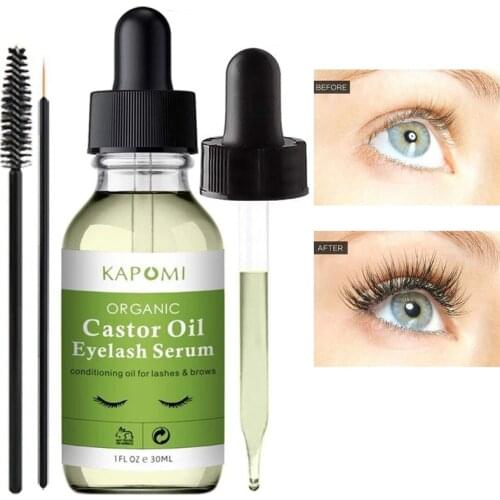 10/20/30ml Eyelash Growth Serum Natural Castor Oil Eyelashes Essential Oil Long Eyelash Enhancer Liquid Eyelash Enhancer