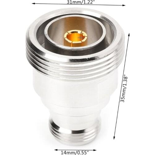 RF microwave Coaxial Adapter L29 7/16 DIN Female to N Female Connector
