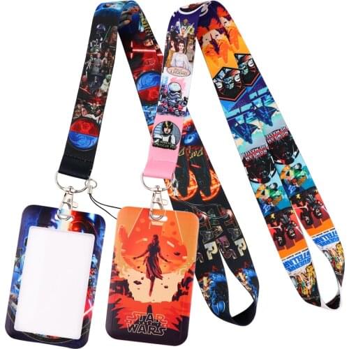 LT1076 Star wars Movie Neck Strap Lanyards Keychain Badge Holder ID Card Pass Hang Rope Lariat Lanyard for Key Rings Accessories