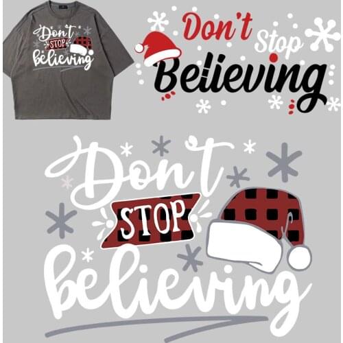 Chrismas hat Patches for clothing Applique on Clothes Iron-on Transfers Stickers on fabric Heat Transfer PVC Patch