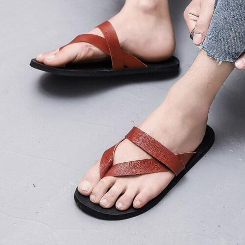 Slippers Outdoor Slipers Men Summer Shoes For Man Beach Flip Flops Mens Home Slippers Casual Mens Sandals Bath Sandles Indoor