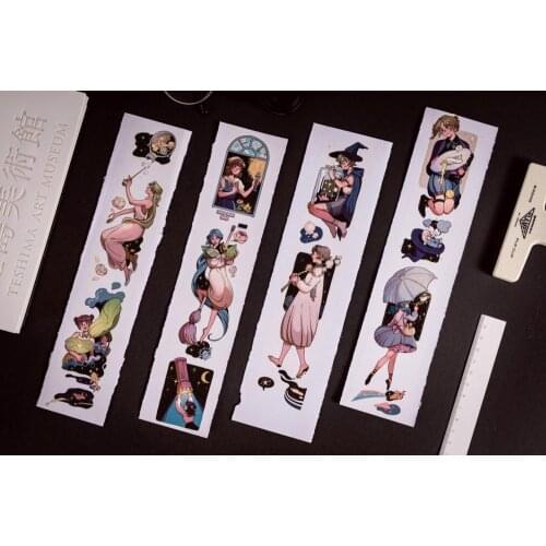 Fairy Girls Washi Tapes Bullet Journal Masking Tape Adhesive Tape DIY Scrapbooking Washi Stickers