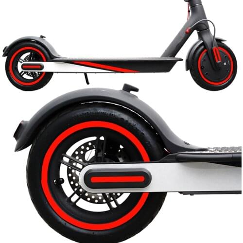 Scooter Wheel Hub Reflective Sticker for Xiaomi Mijia M365 Pro 1s PRO 2 Electric Scooter Wheel Sticke Parts Scooter Accessories