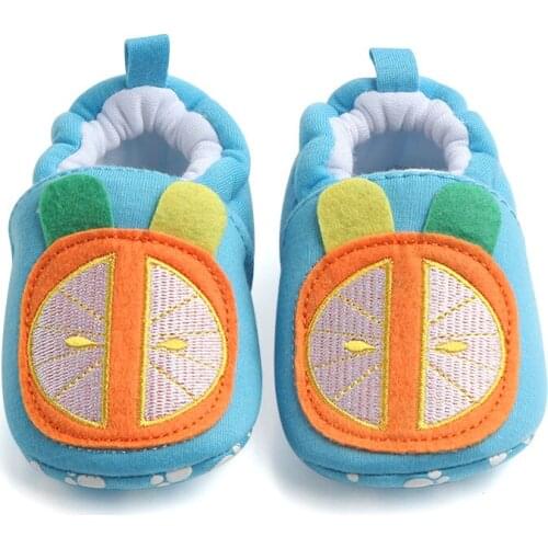 Newborn Baby Girl Boy Shoes Cotton Soft Sole Infant Shoes For Babys Cartoon Fruit Baby Moccasins Shoes Prewalkers F151